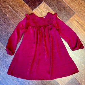 Girls burgundy tunic shirt